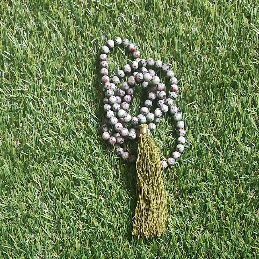 Elegant Beaded Necklace with Tassel